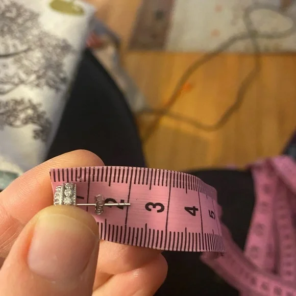 925 sterling silver CZ studs  Genevive Jewelry - Picture 6 of 7